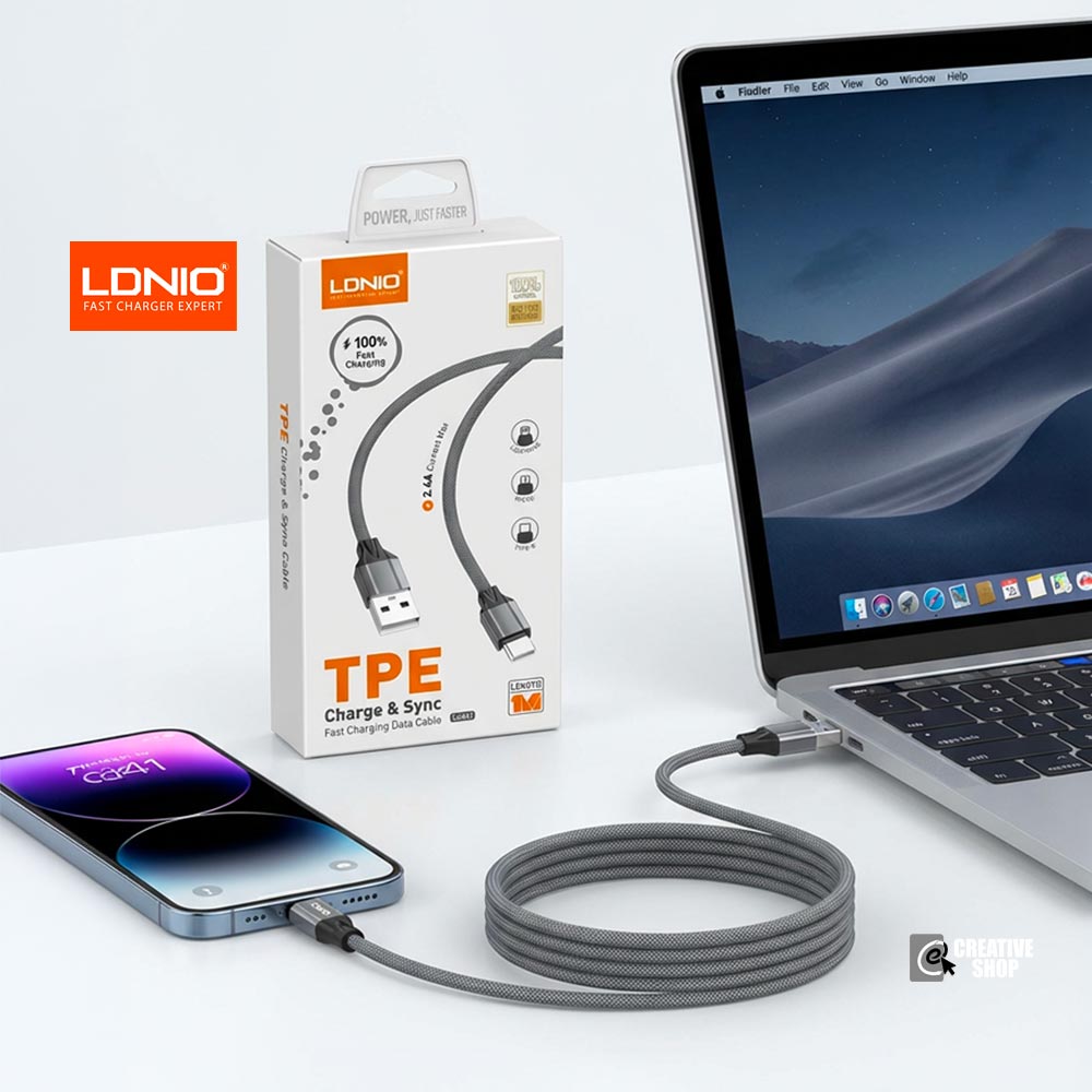 LDNIO TPE Fast Charging Lightning Cable